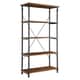 preview thumbnail 8 of 11, Myra Vintage Industrial Modern Rustic 3-piece TV Stand & 40-inch Bookcase Set by iNSPIRE Q Classic