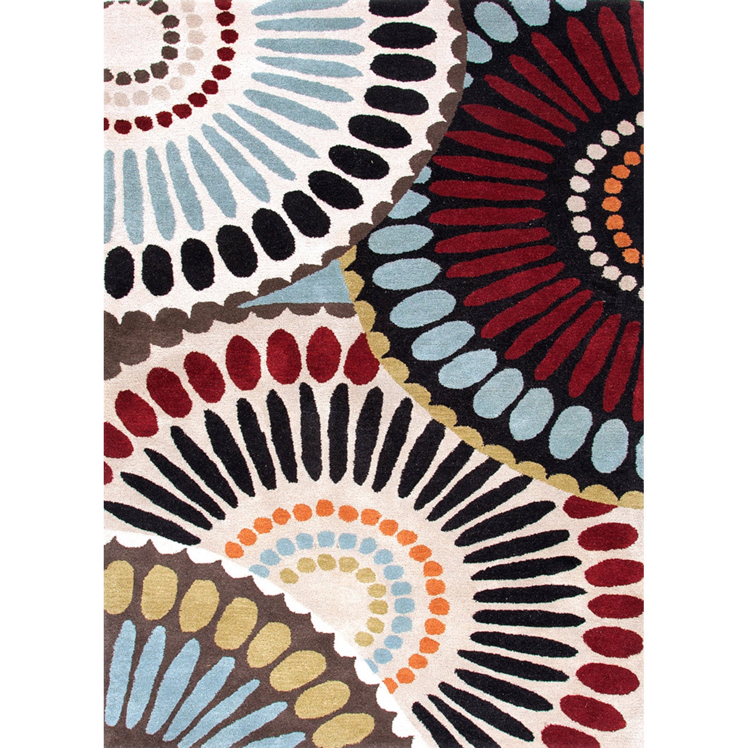 Hand tufted Contemporary Abstract Pattern Multi Rug (5 X 8)