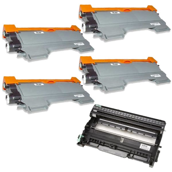 Brother Compatible TN450, 1 DR420 Drum Unit (Pack of 5) Laser Toner Cartridges