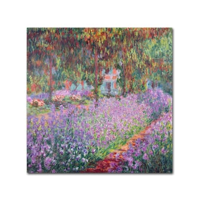 Claude Monet 'The Artist's Garden at Giverny' Canvas Art - Multi