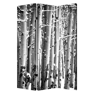 Birch 3-Panel Canvas Screen