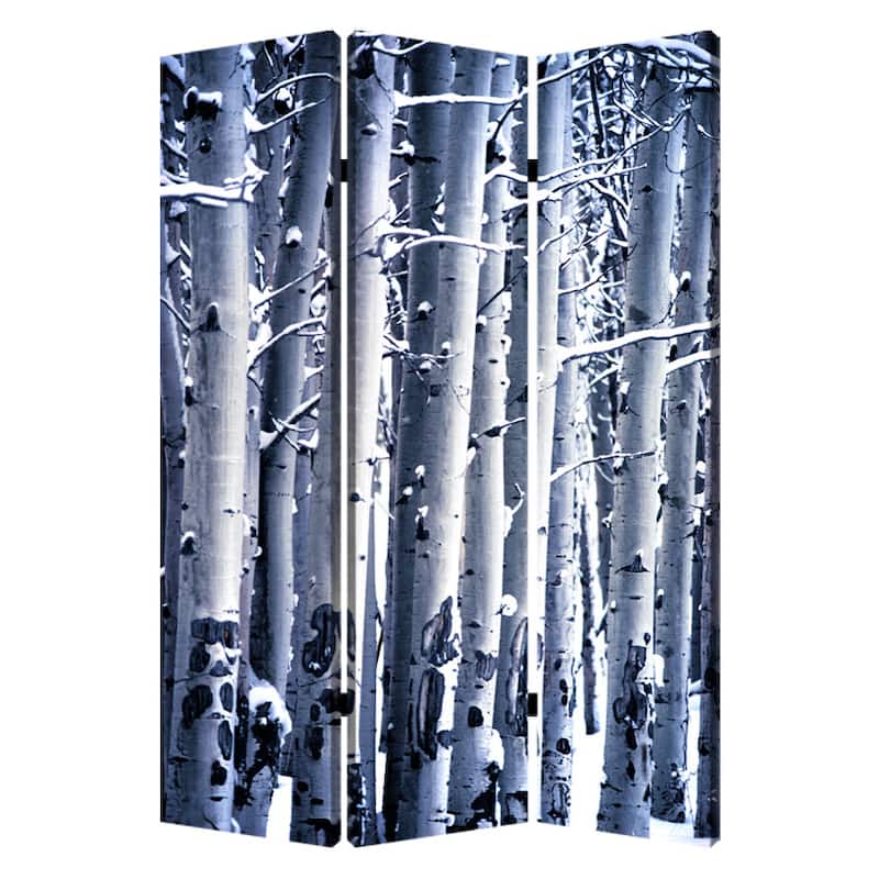 Birch 3-Panel Canvas Screen