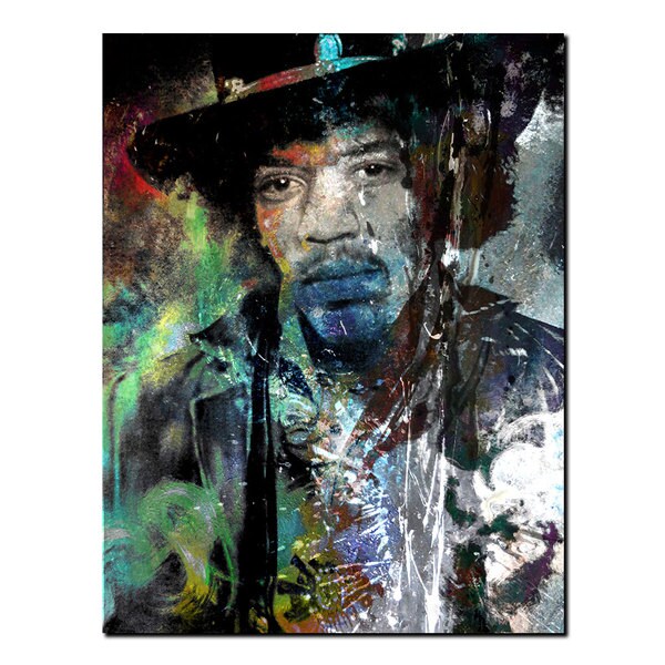 Ready2HangArt Iconic 'Jimmy Hendrix' Acrylic Wall Art - Multi-color