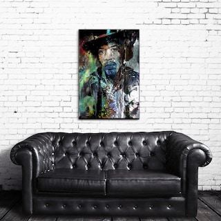 Ready2HangArt Iconic 'Jimmy Hendrix' Acrylic Wall Art