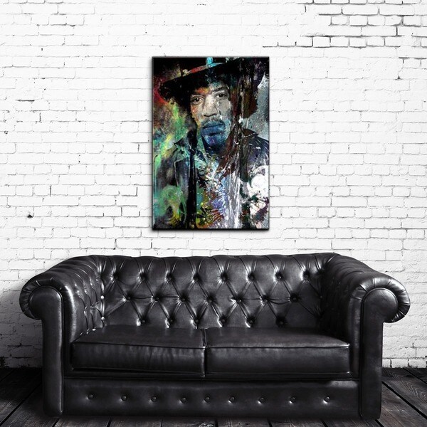 Ready2HangArt Iconic 'Jimmy Hendrix' Acrylic Wall Art - Multi-color