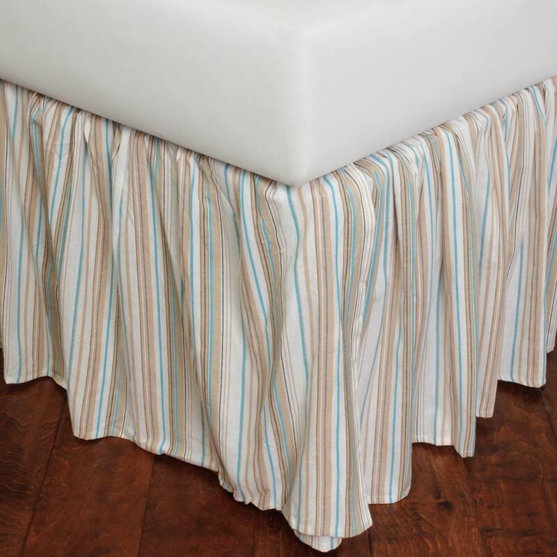 Cottage Home William Striped Cotton Bedskirt