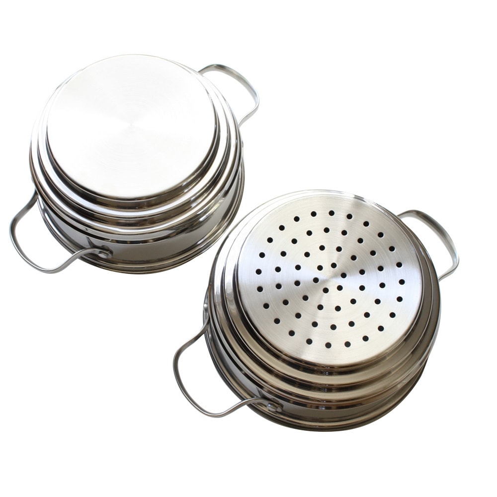 3 Quart Stainless Steel Premium Double Boiler Multi Pot Steamer Cookware -  Bed Bath & Beyond - 31480897