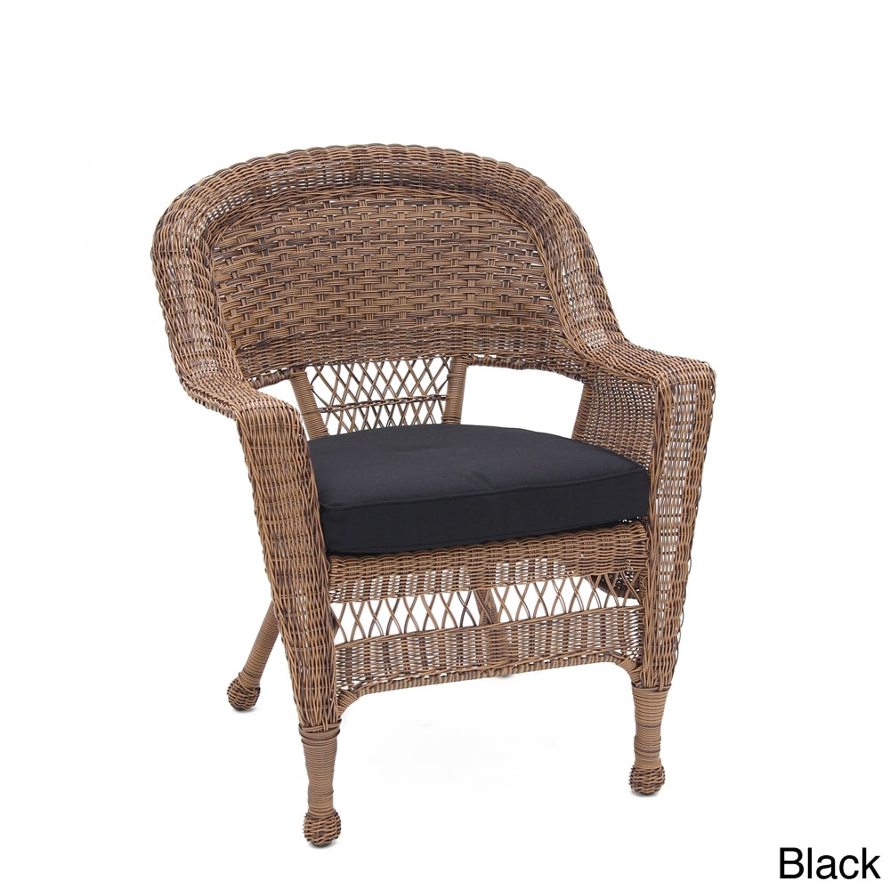 Honey Wicker Chair/ Cushion (set Of 4)