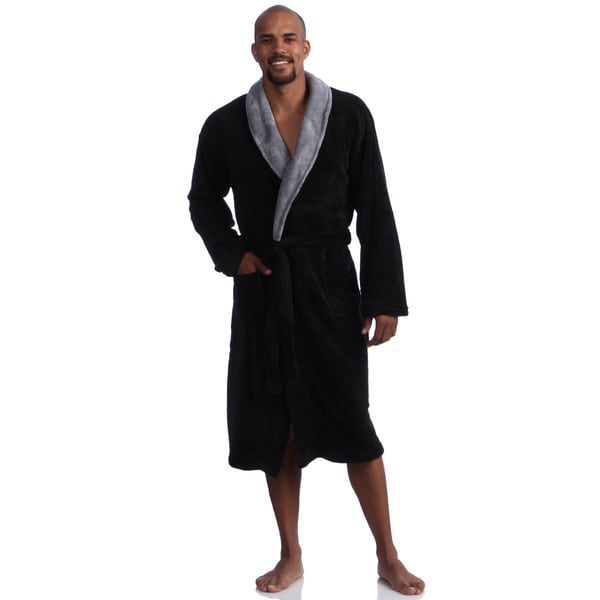 Pipeline Men s Micro Plush Bath Robe Bed Bath Beyond 8175808