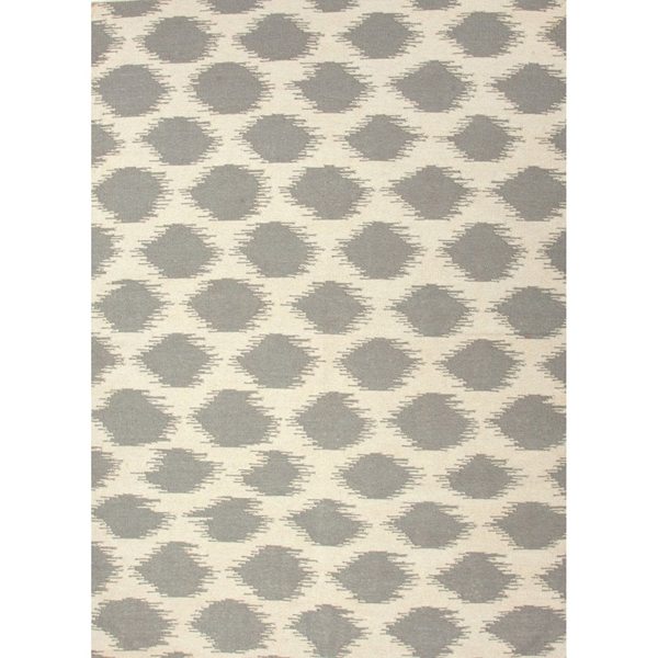 Handmade Tribal White Area Rug (9' X 12') 9' x 12' Free Shipping