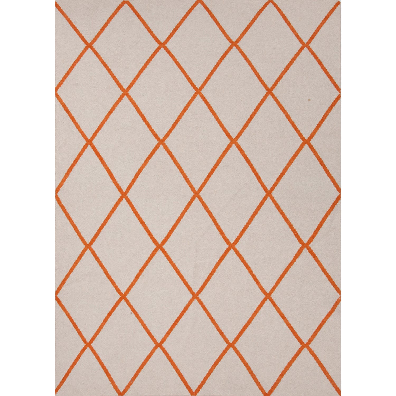 Handmade Flat Weave Geometric Pattern Red/ Orange Durable Rug (9 X 12)
