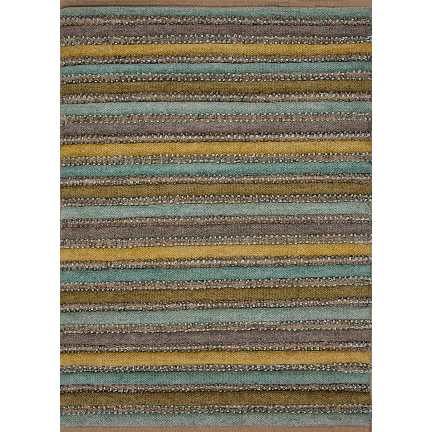 Handwoven Naturals Stripe Pattern Multicolor Accent Rug (2 X 3)