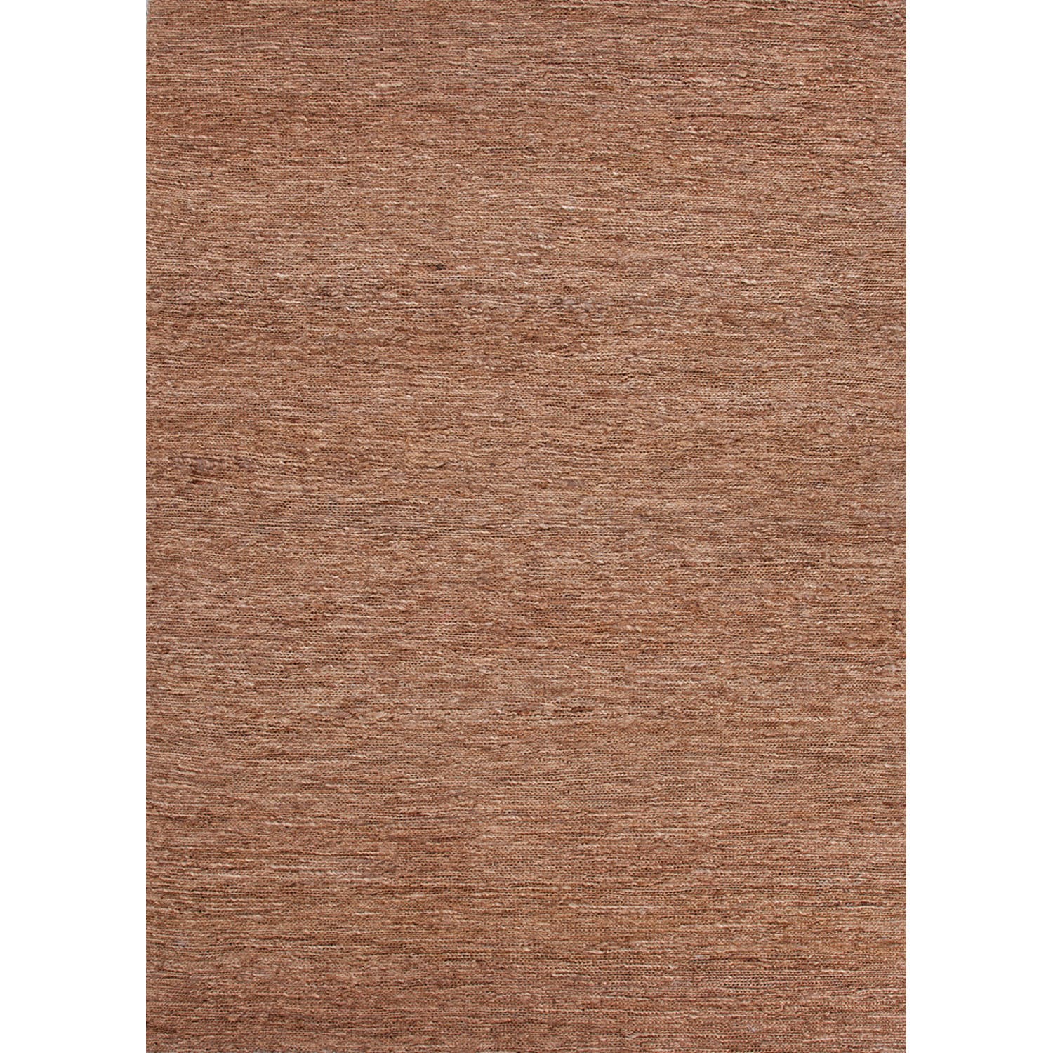 Handwoven Naturals Solid pattern Brown Area Rug (8 X 10)
