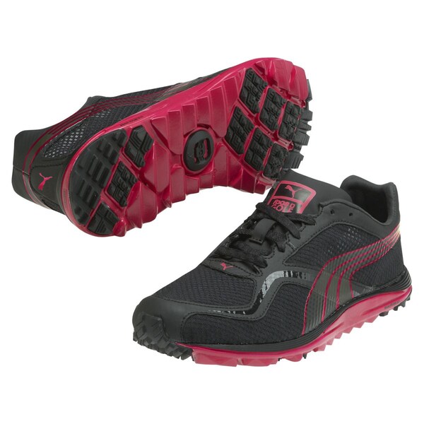Puma Women' s Red/Black Faas Lite Mesh Spikeless Golf Shoes - Free ...