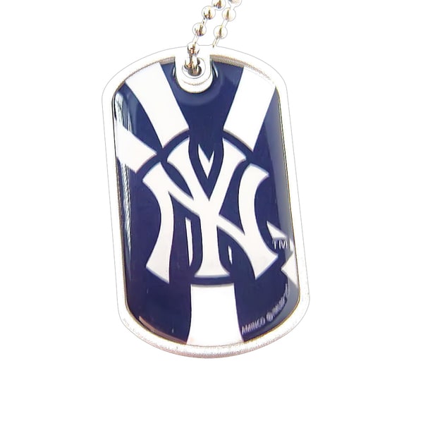 MLB New York Yankees Dog Tag Necklace Charm Chain