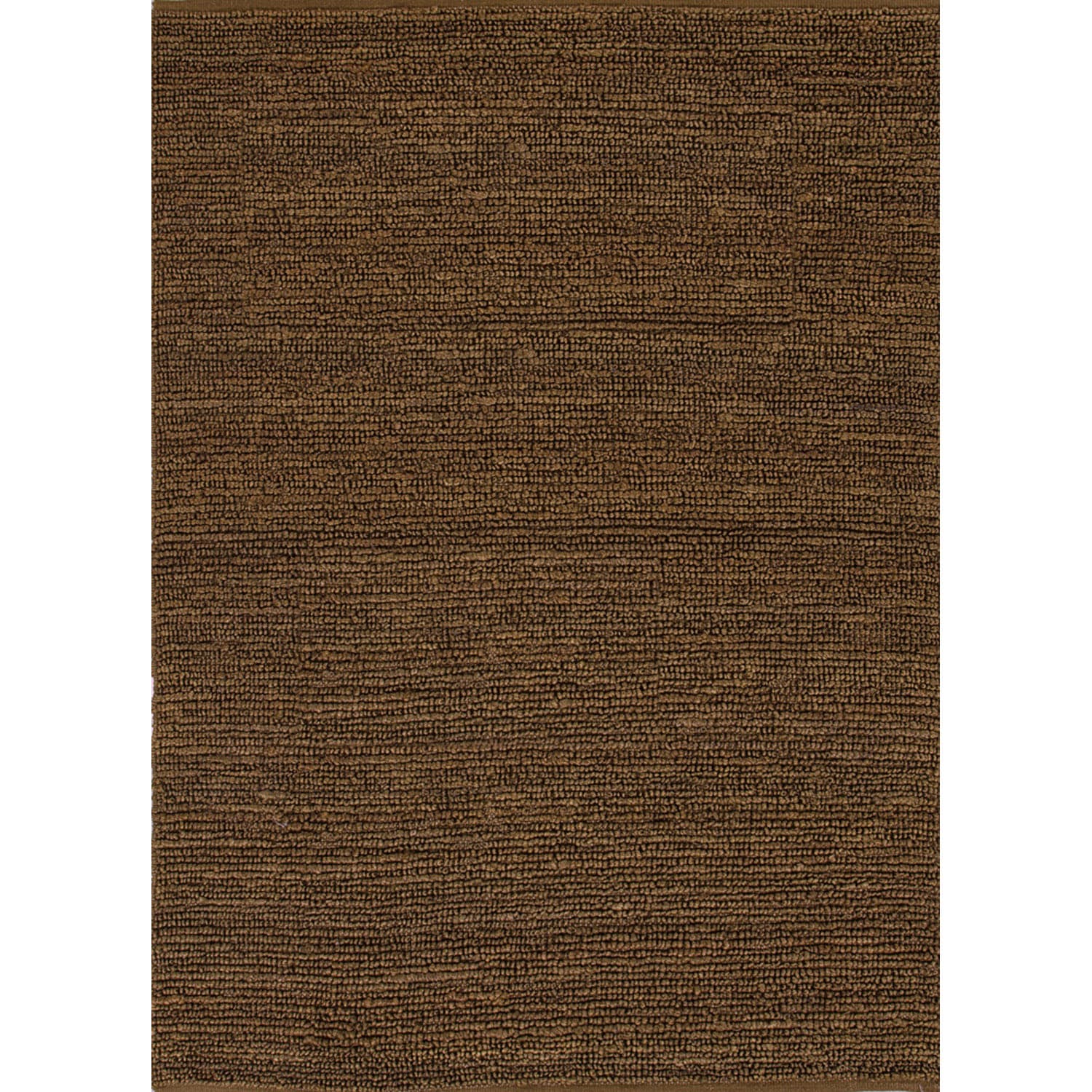 Hand woven Naturals Solid Pattern Brown Rug (2 X 3)