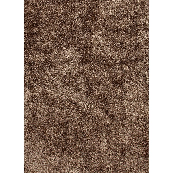 Vance Handmade Solid Brown Area Rug (5' X 7'6")