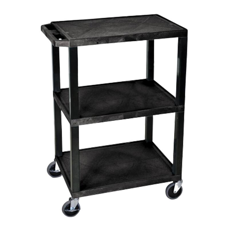 Luxor Black Utility Cart WT34S-B