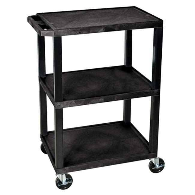 Luxor Black Utility Cart WT34S-B