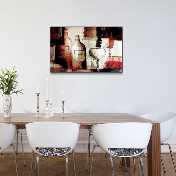 Overstock Wall Art ready2hangart 'abstract wine ' gallery-wrapped canvas wall art Overstock Wall Art ready2hangart 'abstract wine ' gallery-wrapped canvas wall art
