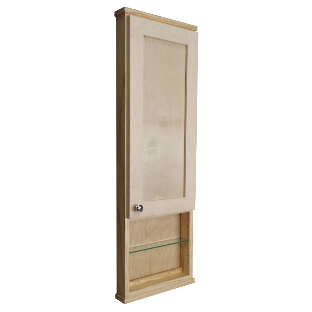 Shaker Series 42-inch Unfinished 12-inch Open Shelf On The Wall Cabinet
