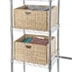 preview thumbnail 6 of 4, Seville Classics Water Hyacinth Storage Baskets, Hand-Woven 2-Pack