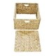 preview thumbnail 3 of 4, Seville Classics Water Hyacinth Storage Baskets, Hand-Woven 2-Pack