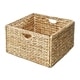 preview thumbnail 4 of 4, Seville Classics Water Hyacinth Storage Baskets, Hand-Woven 2-Pack