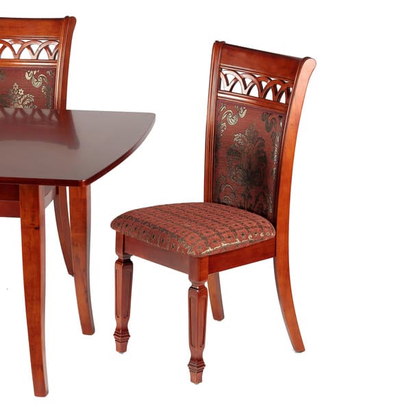 Shop Queen Anne Desk Chair Set Free Shipping Today >> Shop Queen Anne Dining Chair In Chocolate Red Fabric Gold Shop Queen Anne Desk Chair Set Free Shipping Today >> Shop Queen Anne Dining Chair In Chocolate Red Fabric Gold