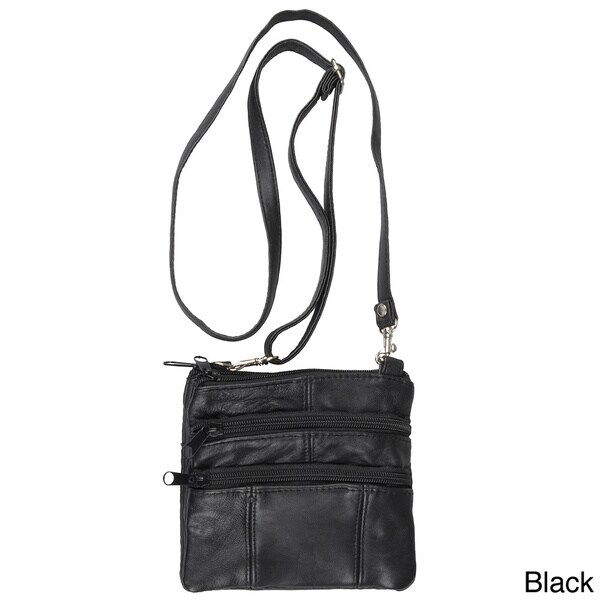 Shop Journee Collection Women's Black Leather Mini Travel Purse ...