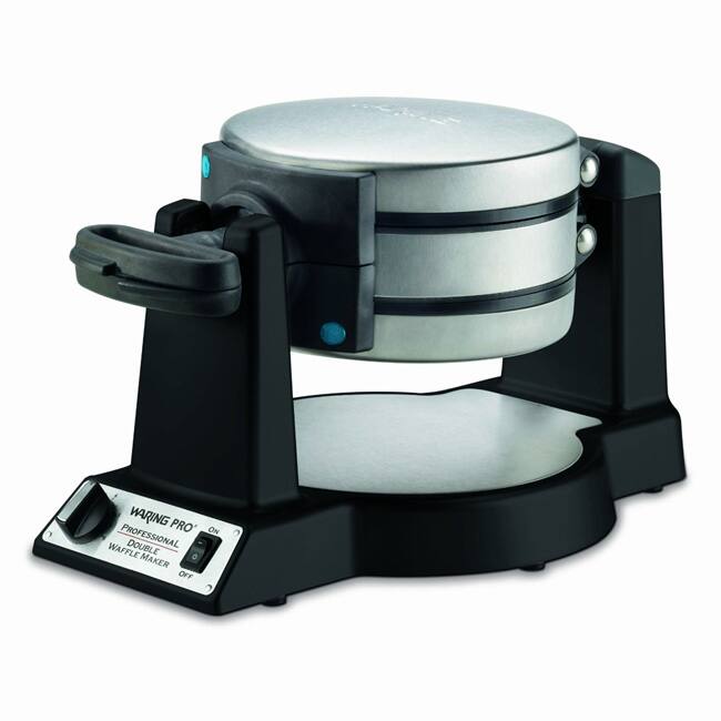 Waring Pro Black Double Belgian Waffle Maker - Stainless Steel