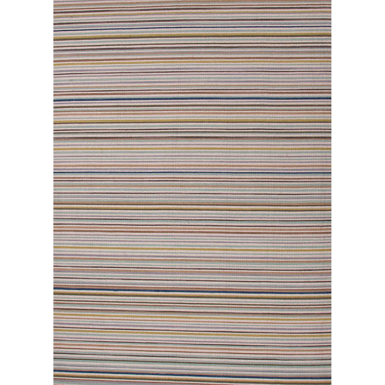 Handmade Flat weave Stripe Pattern Multicolor 100 percent Wool Area Rug (5 X 8)