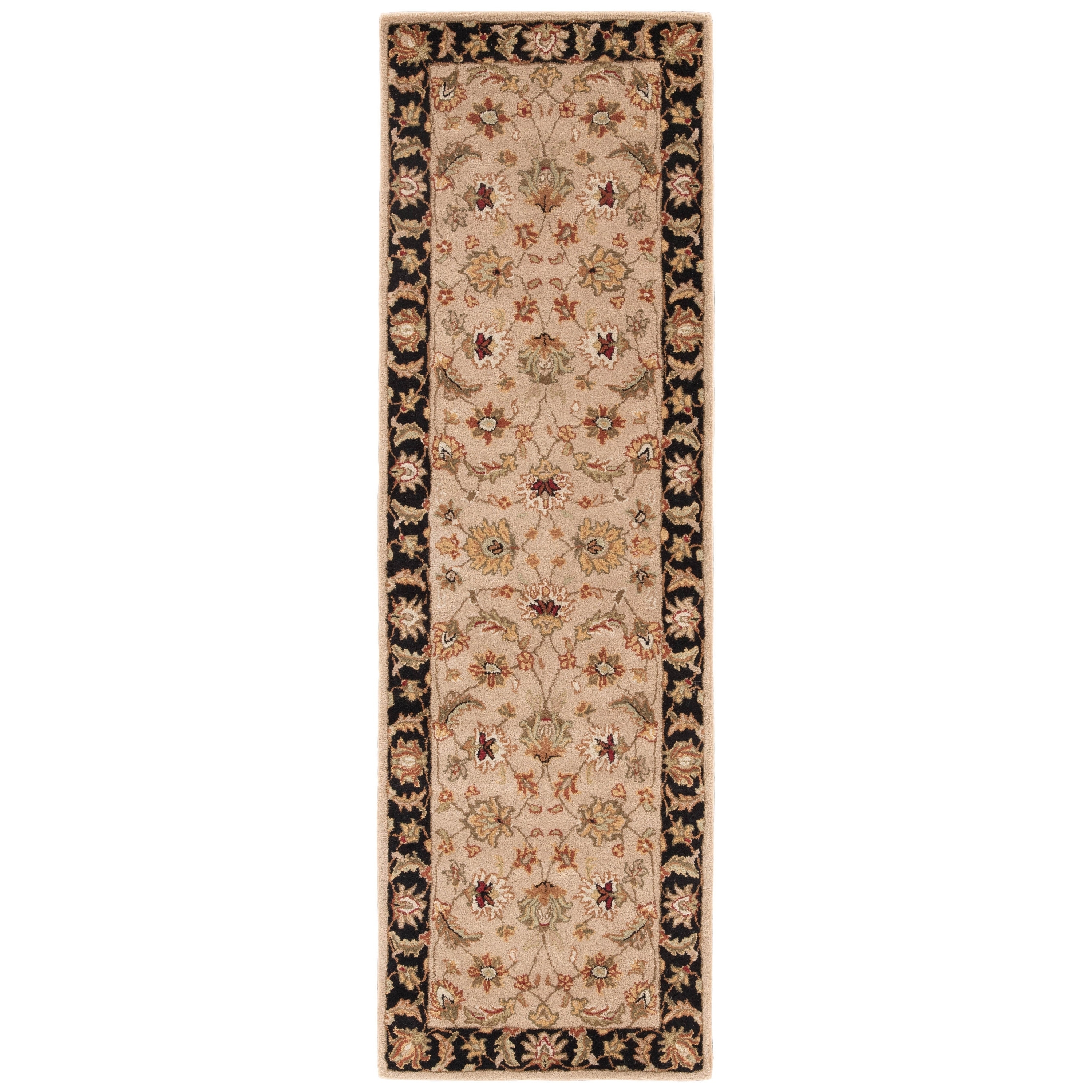 Hand tufted Traditional Oriental Pattern Brown Rug (26 X 6)