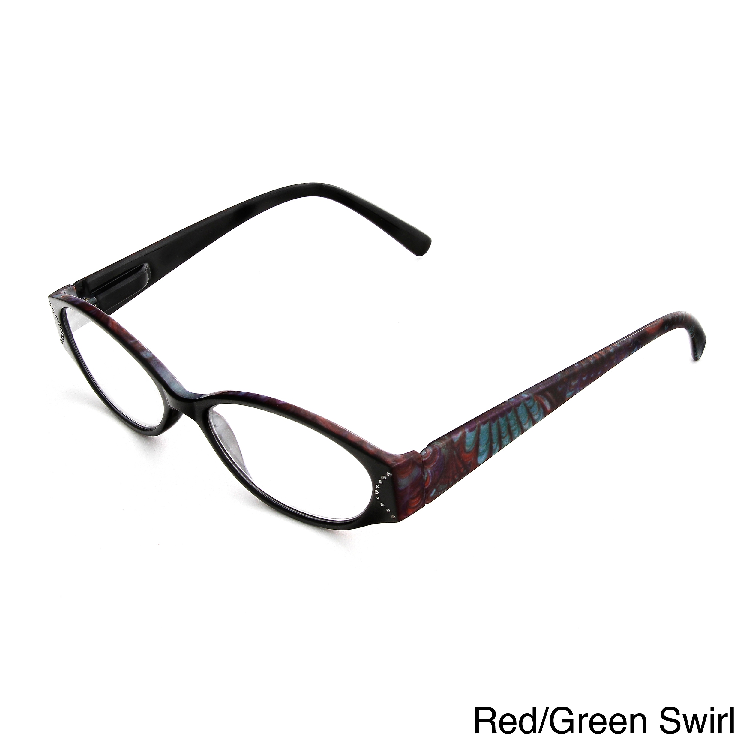 Hot Optix Womens Jeweled Oval Reading Glasses