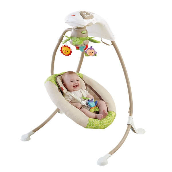 fisher price cradle n swing rainforest