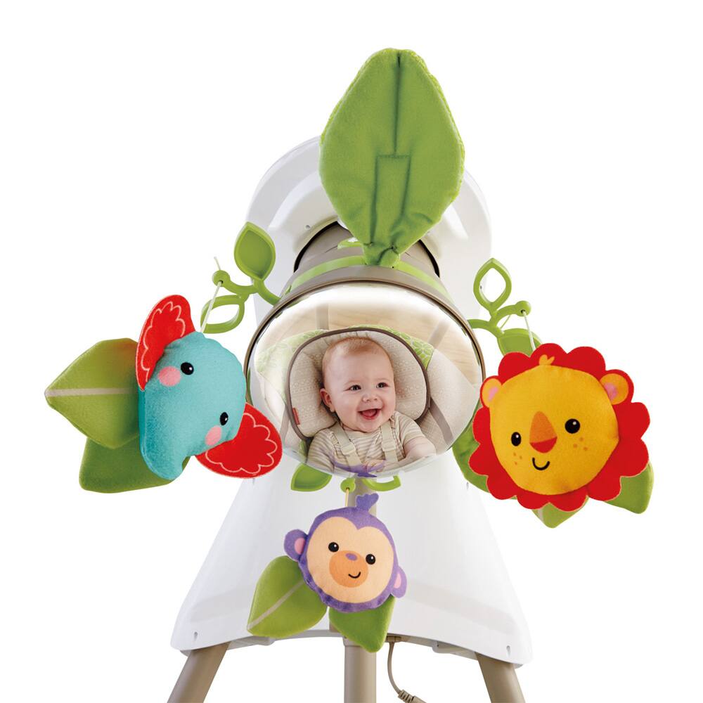 fisher price deluxe cradle n swing rainforest friends