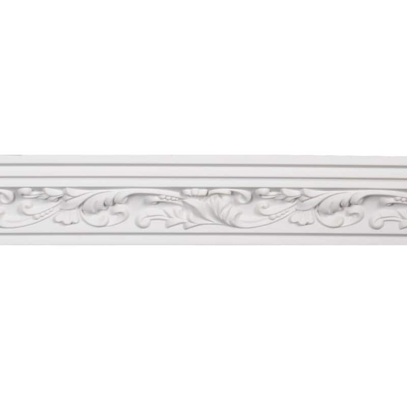 4-inch Scrolling Leaf Crown Molding (8 pieces)