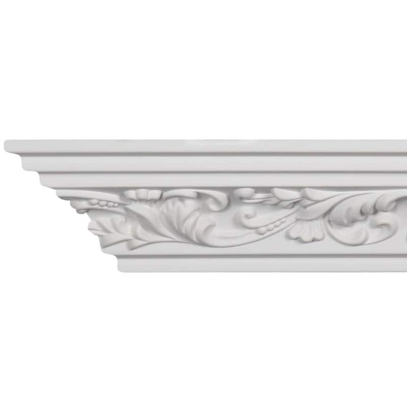 4-inch Scrolling Leaf Crown Molding (8 pieces)