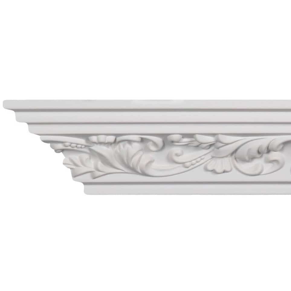 4-inch Scrolling Leaf Crown Molding (8 pieces)
