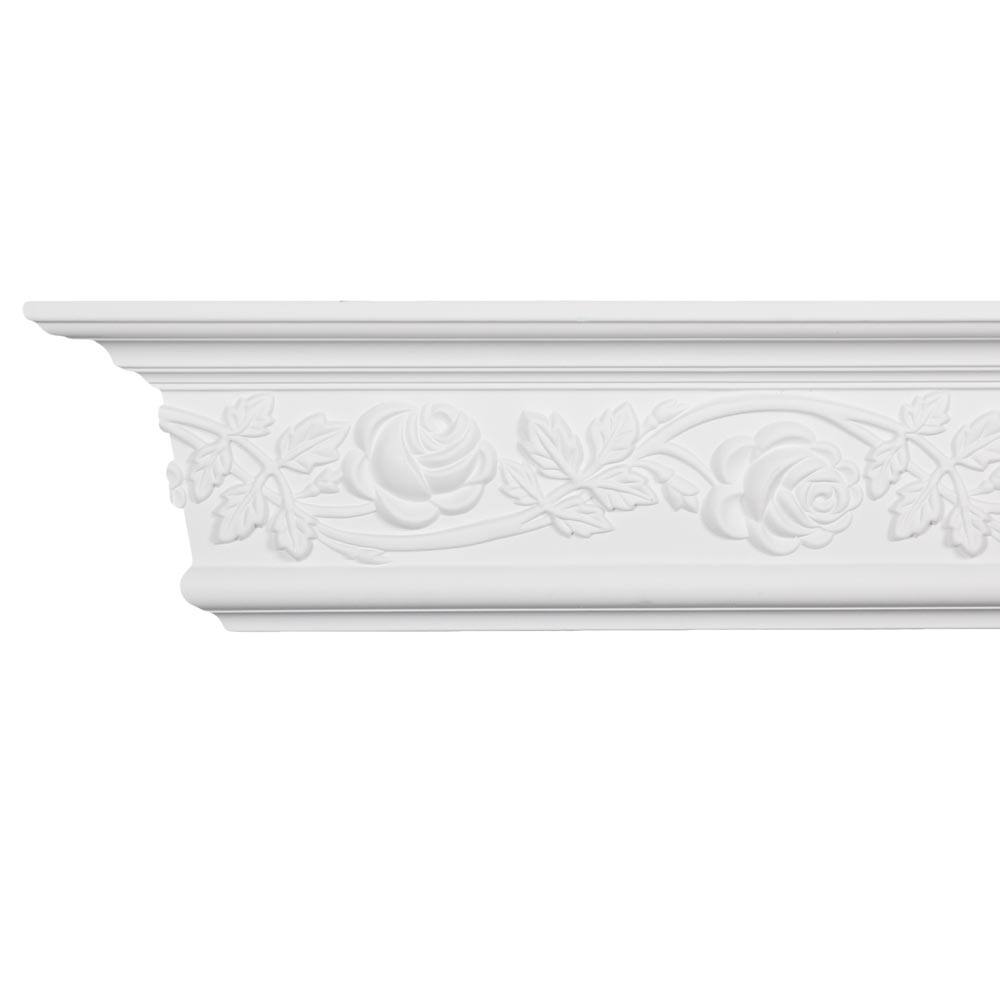 6.75-inch Scrolling Floral Crown Molding (8 pieces) - On Sale - Bed ...