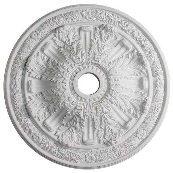 Shop 30 Inch Floral Acanthus Ceiling Medallion Free Shipping