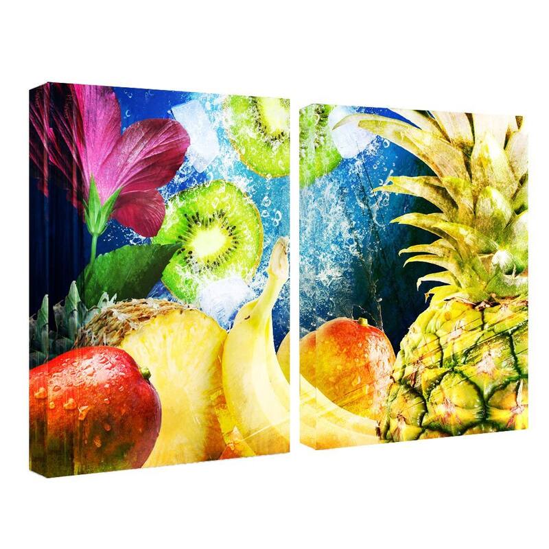 Ready2HangArt 'Tropical Fruit' 2-piece Gallery-wrapped Canvas Wall Art Set