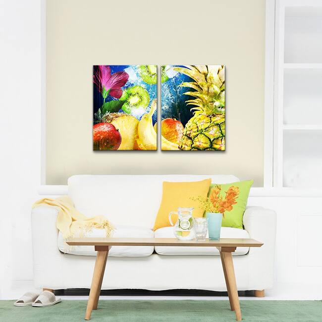 Ready2HangArt 'Tropical Fruit' 2-piece Gallery-wrapped Canvas Wall Art Set - (2) 16" W x 20" H