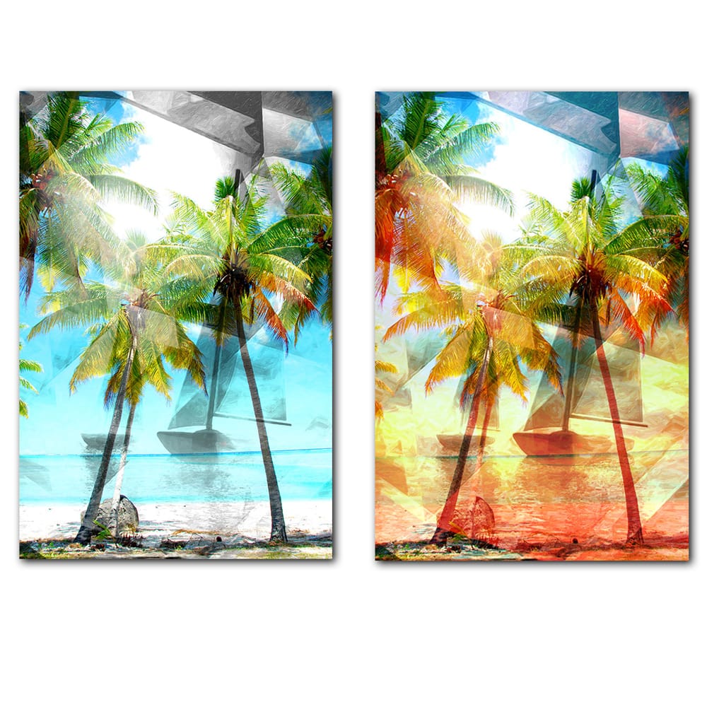 Ready2HangArt 'Abstract Paradise' 2-piece Gallery-wrapped Canvas Wall Art Set