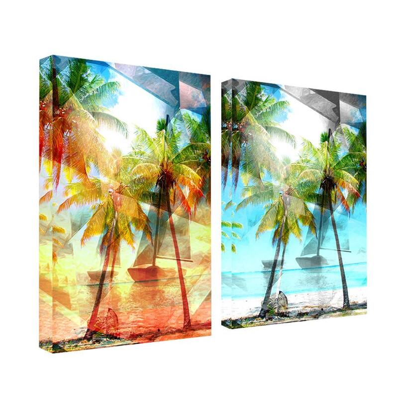 Ready2HangArt 'Abstract Paradise' 2-piece Gallery-wrapped Canvas Wall Art Set