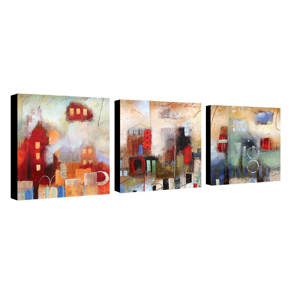 Stupell Dock Overlooking Island 3-Piece Triptych Canvas Art Set