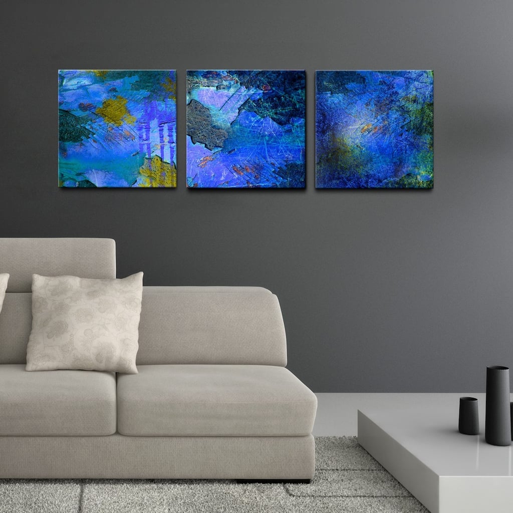 Abstract' 3-Pc Canvas Wall Art Set