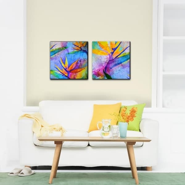 Shop Ready2hangart Tropical Birds Of Paradise 2 Piece Canvas