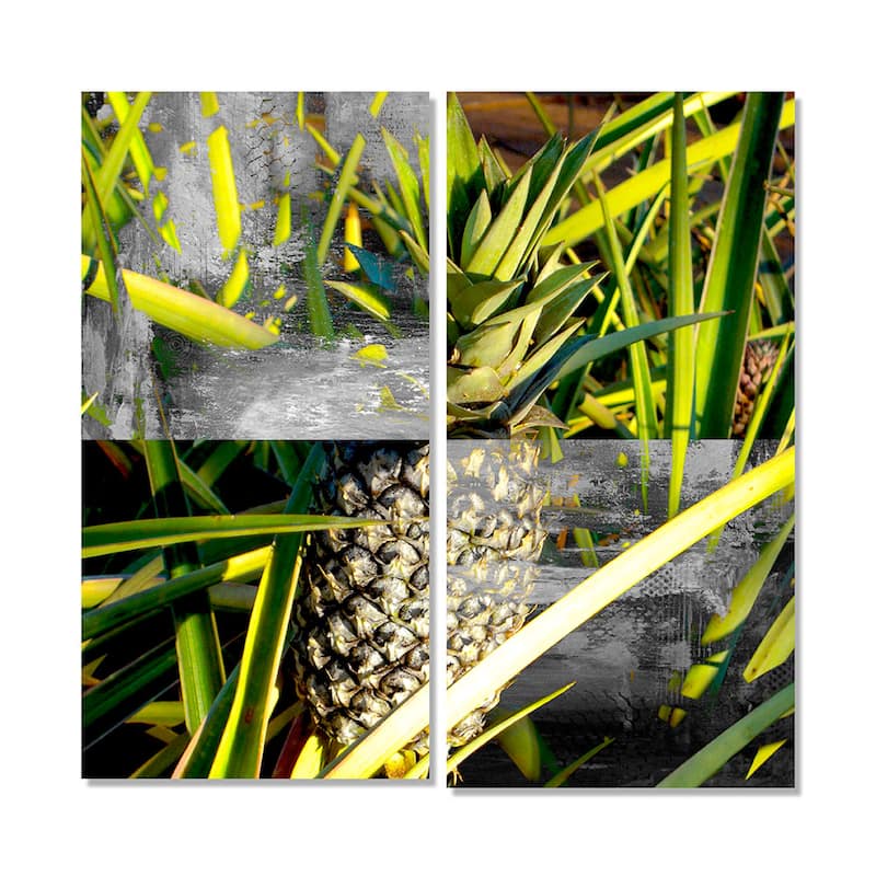 Ready2HangArt 'Tropical Pineapple' 2-piece Gallery-wrapped Canvas Wall Art Set