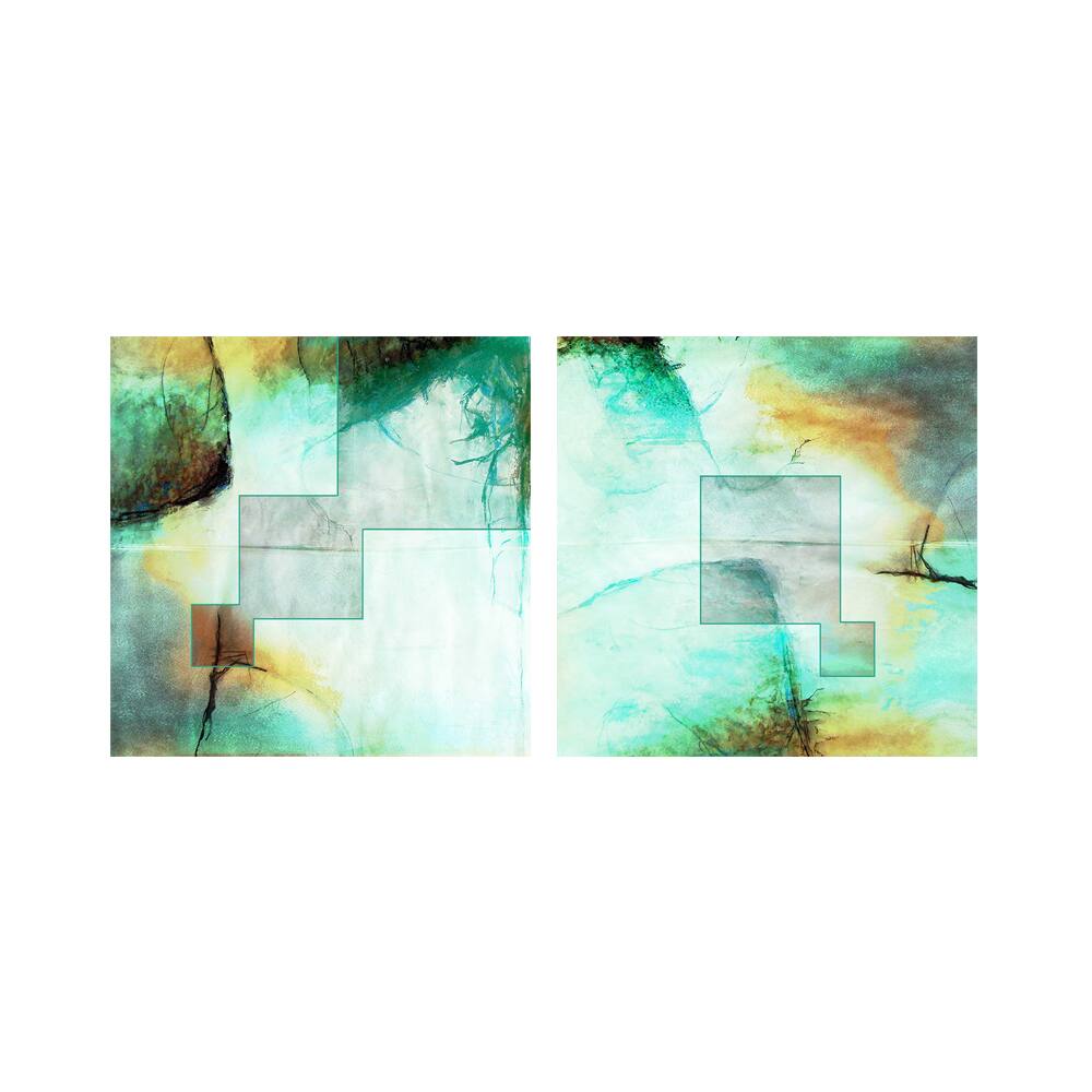 Ready2HangArt 'Blue Abstract Study' 2-piece Gallery-wrapped Canvas Wall Art